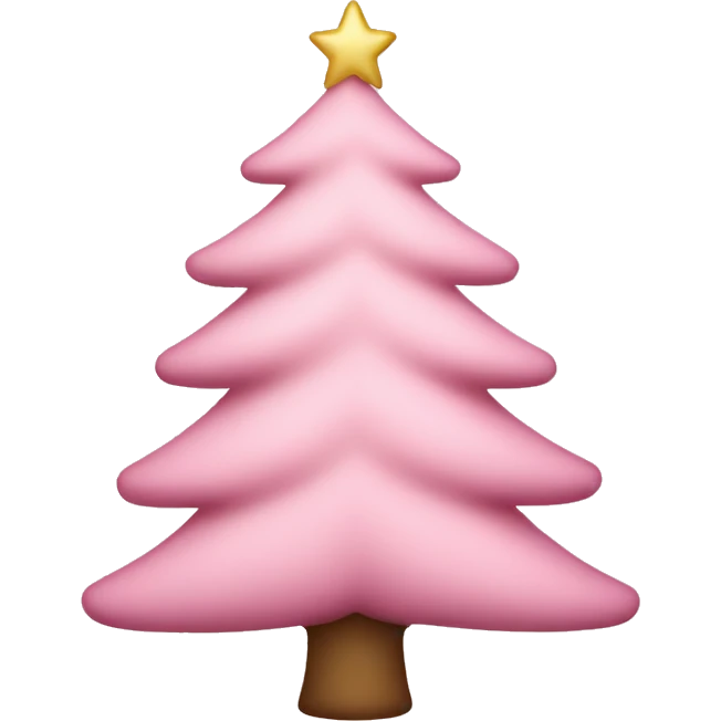 Light Pink Christmas tree emoji