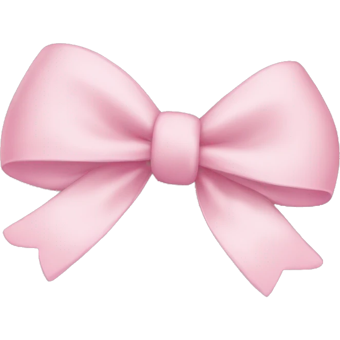 Light pink bow emoji
