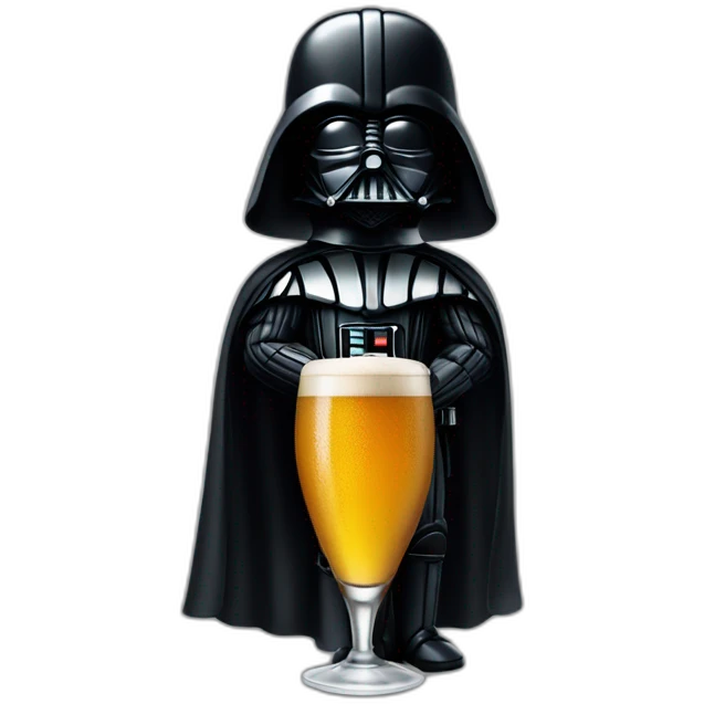 Dark vader bière emoji