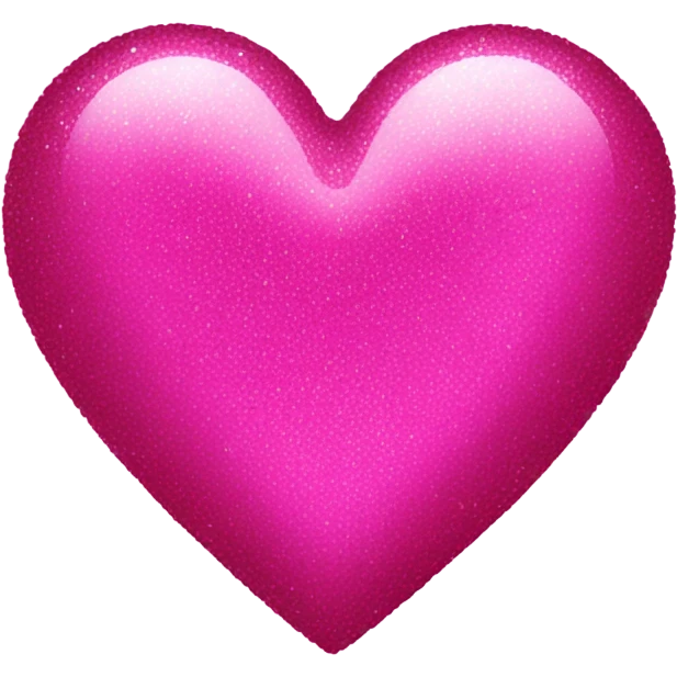 Hot pink sparkly heart emoji
