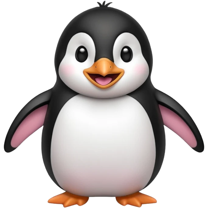 Penguin  laughing emoji