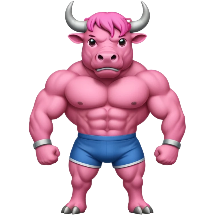 pink bull with shirt  emoji