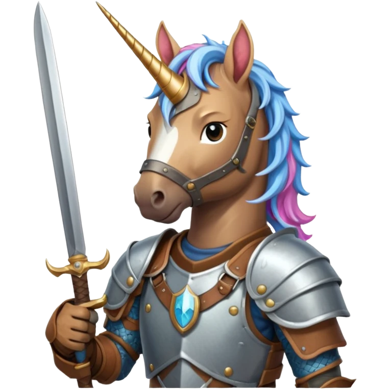 a unicorn hunter emoji