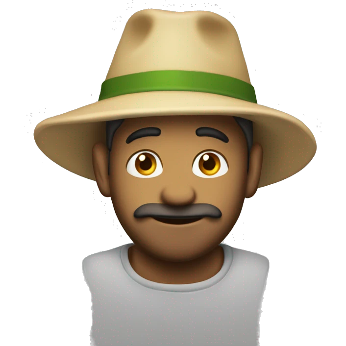 Rana con un cappello emoji