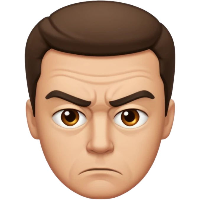 man annoyed with a man emoji