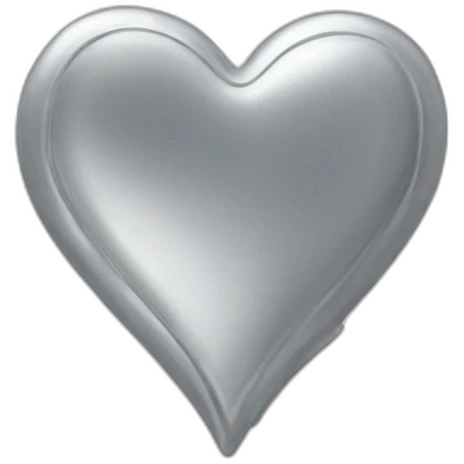 Silver heart emoji