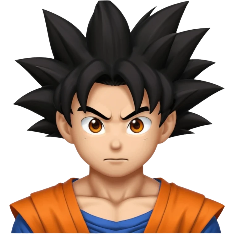 Goku MUI with glowy eyes emoji
