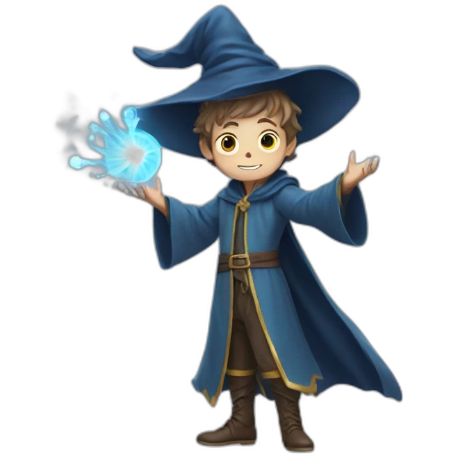 Magical wizard telekinesis boy emoji