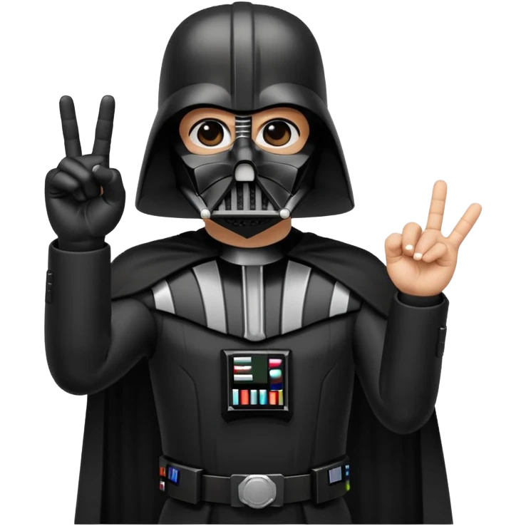 Darth Vader middle finger emoji