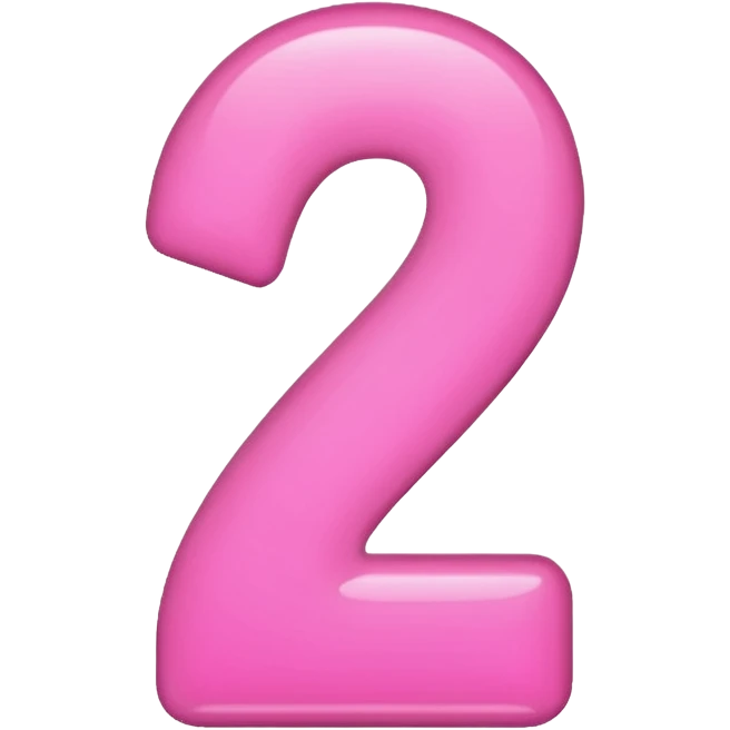 Pink number one emoji emoji