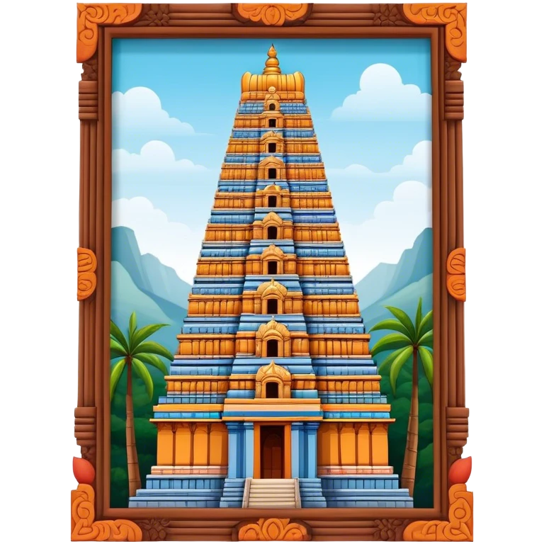 South indian gopuram like Arunachaleshwar temple emoji