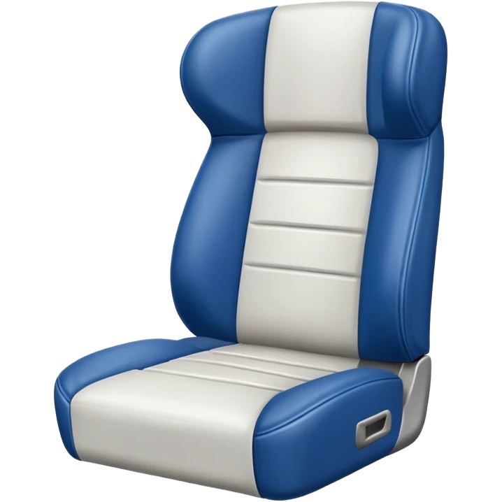 Generate an Airbnb category syle icon of a broken football seat, it should be a white icon and simplified emoji