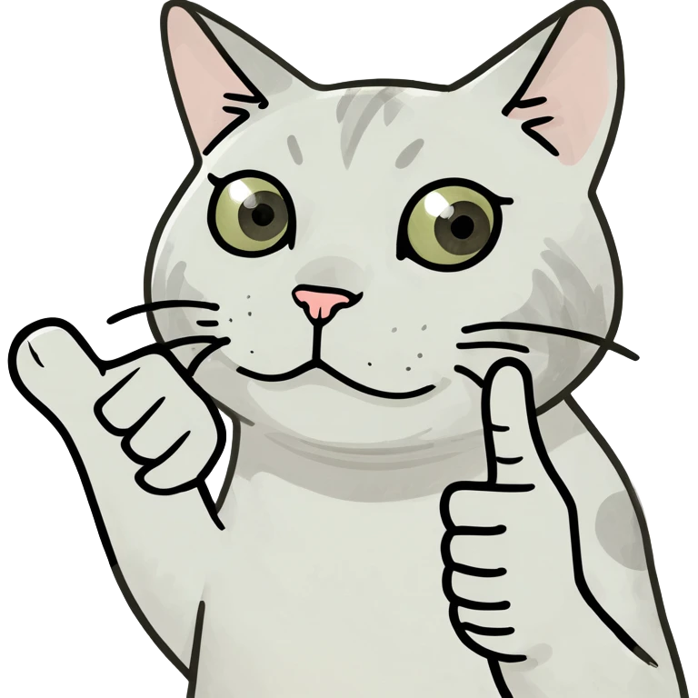 Cat sticking middle finger  emoji