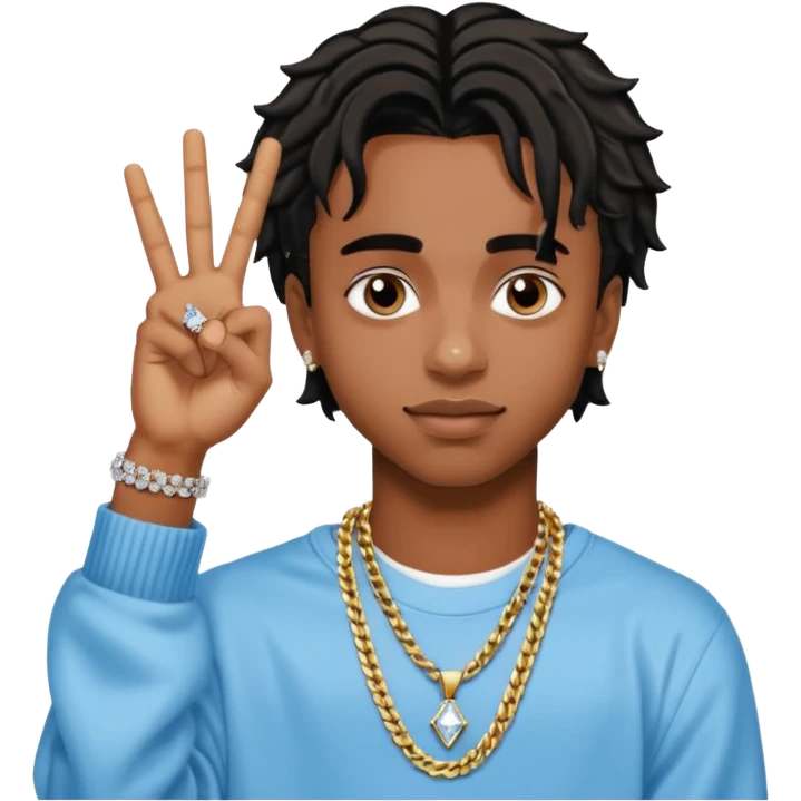 Playboi carti yvl hand sign emoji