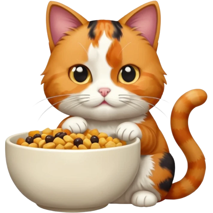 cat eating emoji