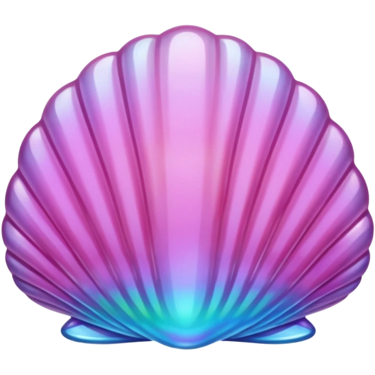 pink crystal clam emoji