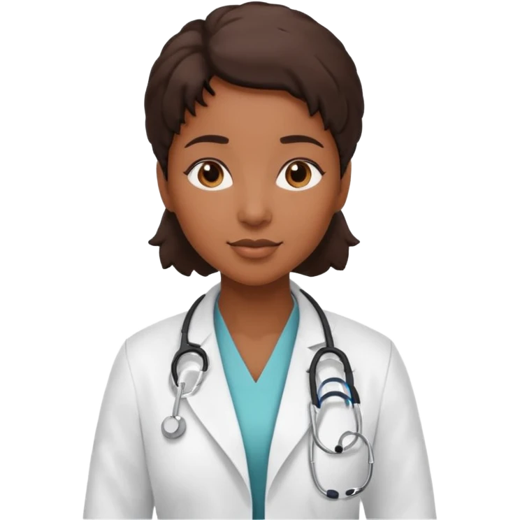 black female doctor emoji