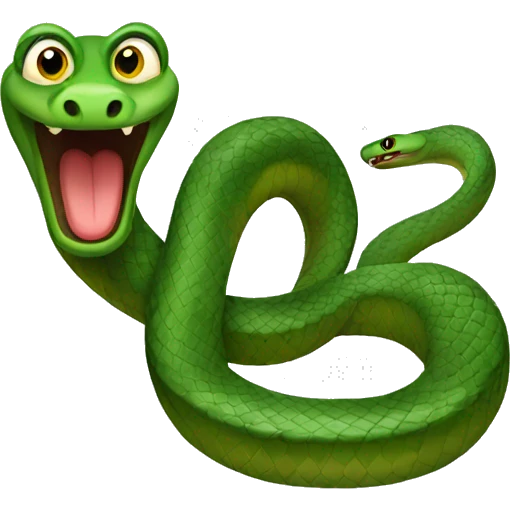 snake sassy emoji