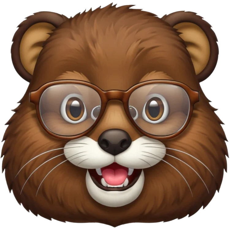 spectacled beaver emoji