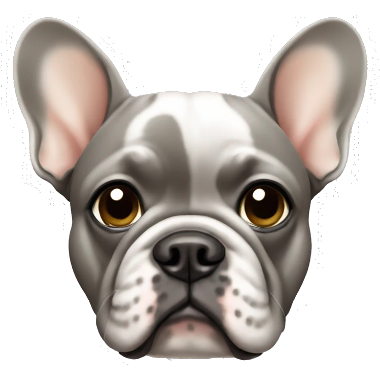 french bulldog grey and tan emoji