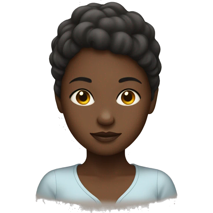 White woman with black baby emoji