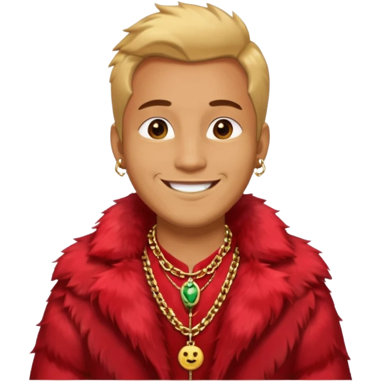 men red fur coat emoji