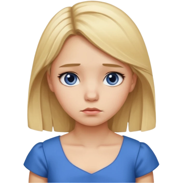 A ugly girl with a blonde hair emoji