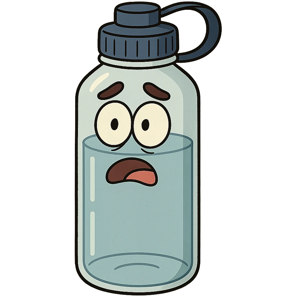 a water bottle emoji