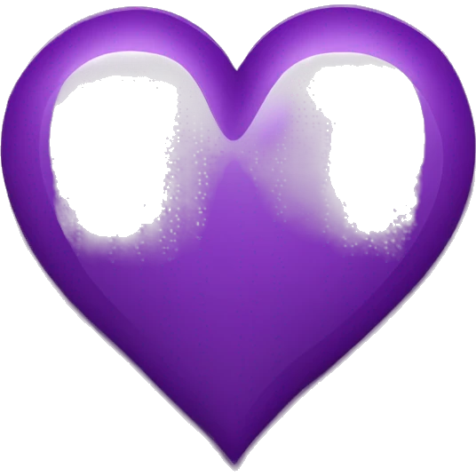Two purple heart emoji
