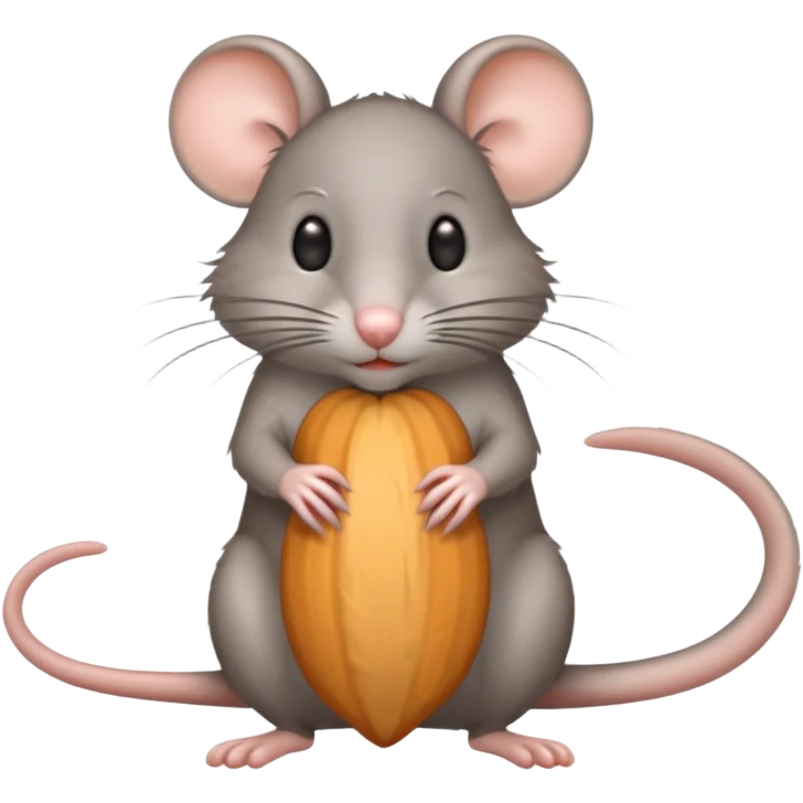 gray rat alert, long tail emoji