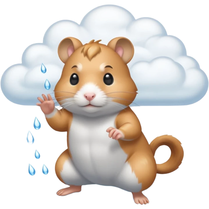 water bending hamster warrior water in air emoji