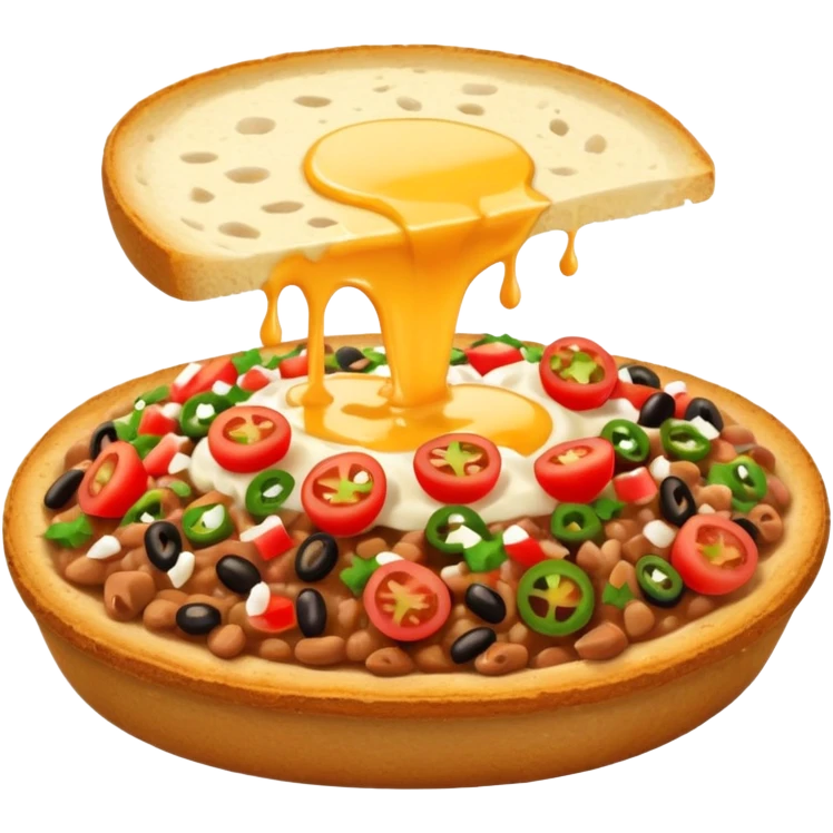 Mollete mexican emoji