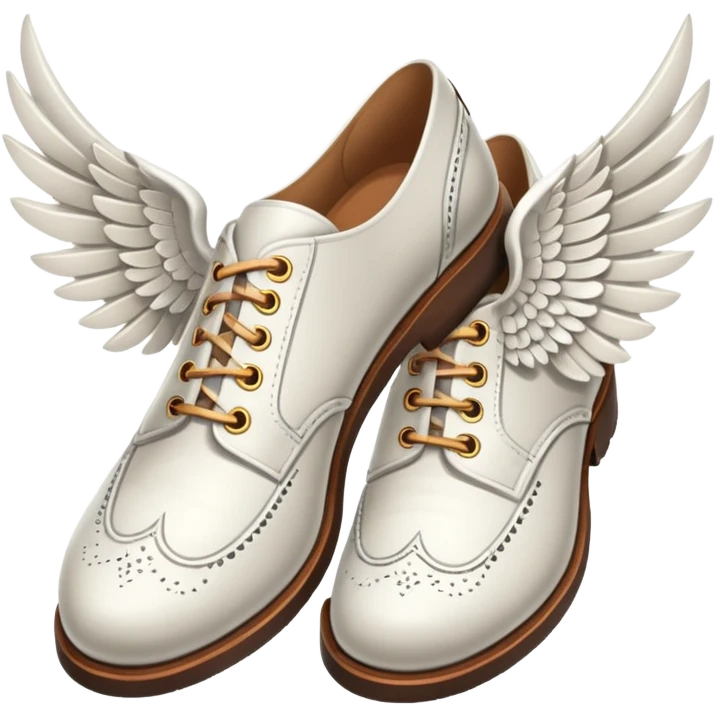 white wing shoes emoji