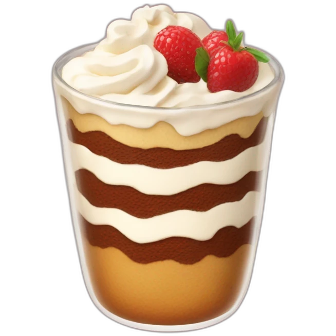 Tiramisu avec boudoir  emoji