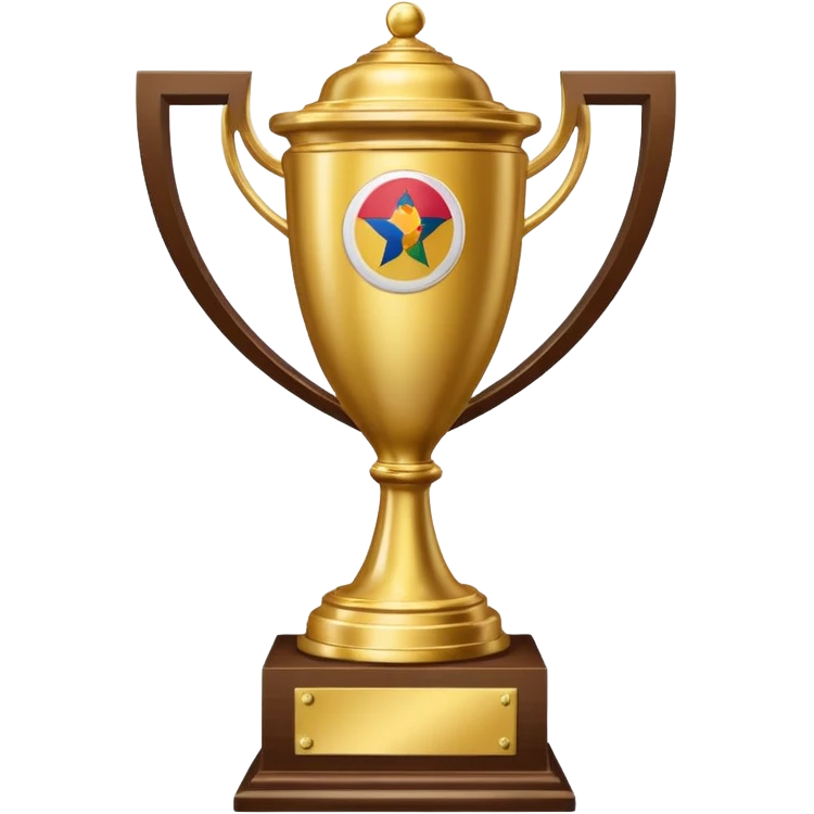 A trophy for Gambian championship emoji