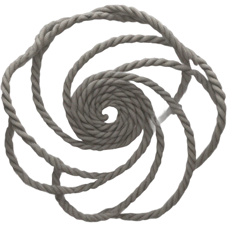 spinning rope, black, spiral emoji