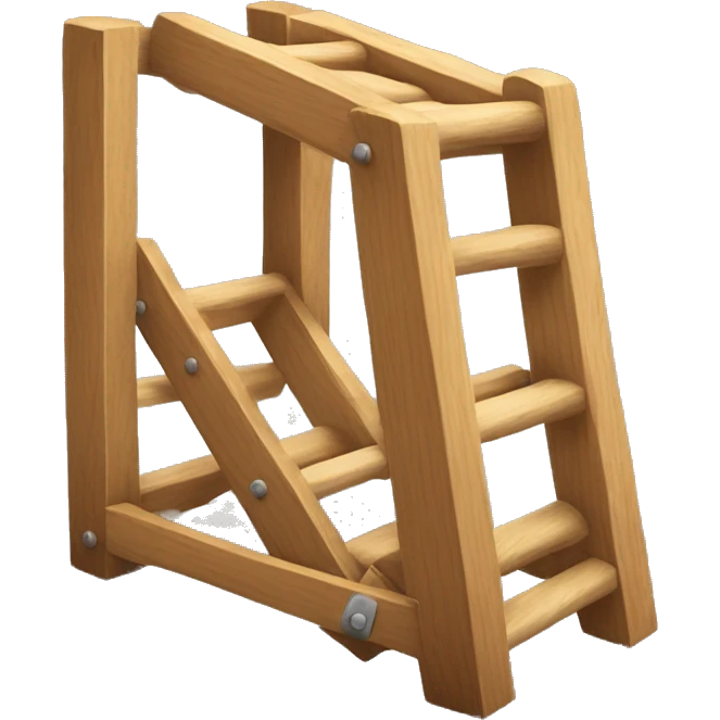 wooden lader with 10 rungs emoji