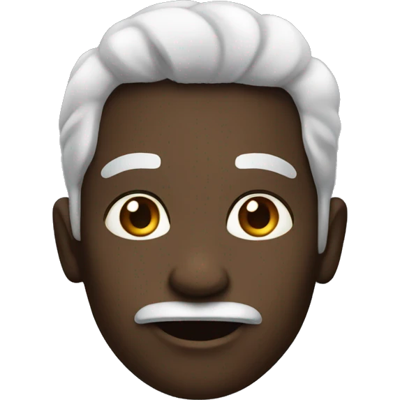 black instead of white emoji