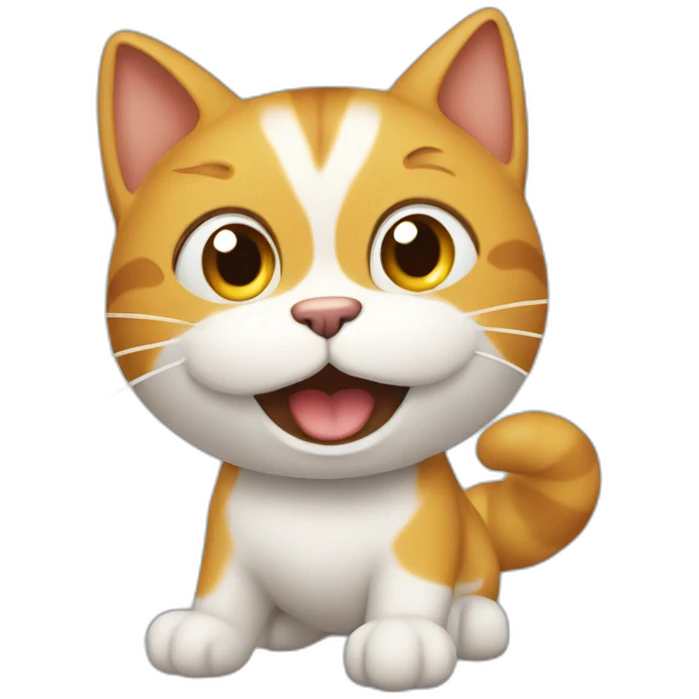Gato saltando pértiga emoji