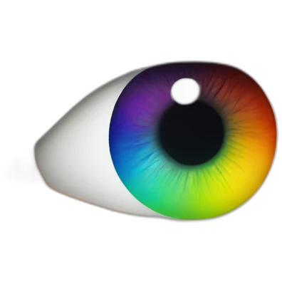 rainbow eye emoji