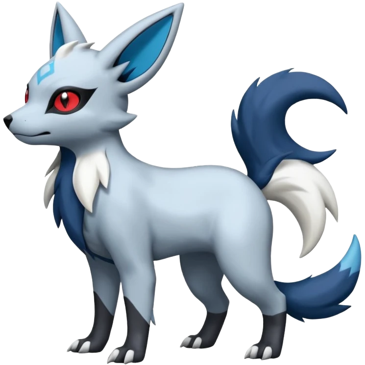 Absol-Umbreon-Zorua-Zangoose-Fakémon-hybrid-creature (full body)  emoji