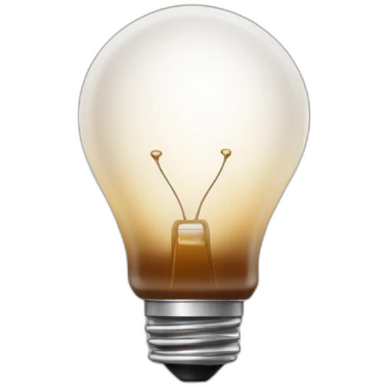 light bulb icon, with coffee splashes around emoji