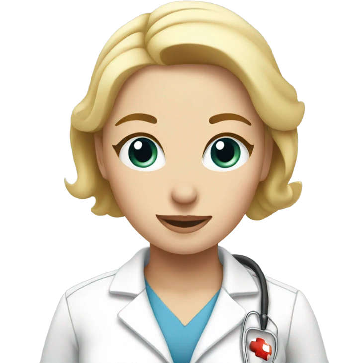 blonde nurse laying down on the floor emoji
