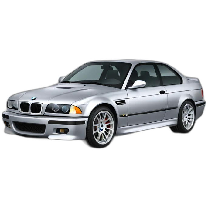 silver bmw m3 e36 emoji