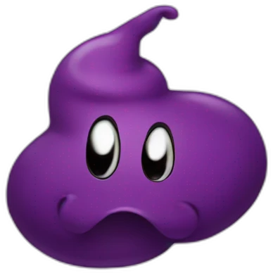 Purple poop  emoji