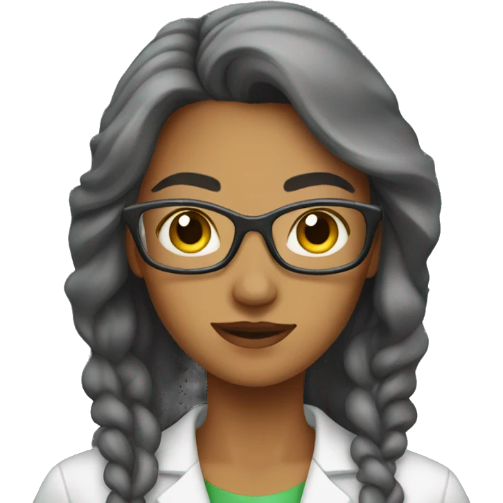 woman in science lab  emoji