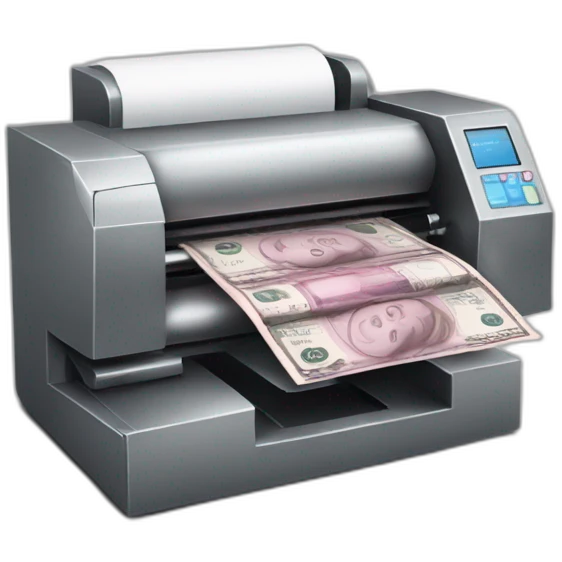money printing machine emoji
