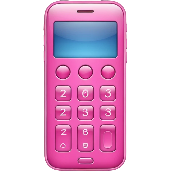pink cell phone emoji