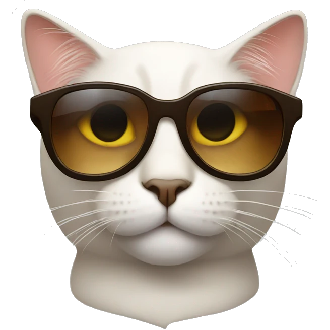 Cat with sunglasses emoji