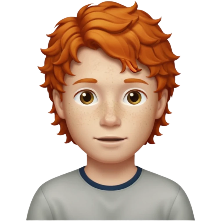 ginger boy wavy hair emoji